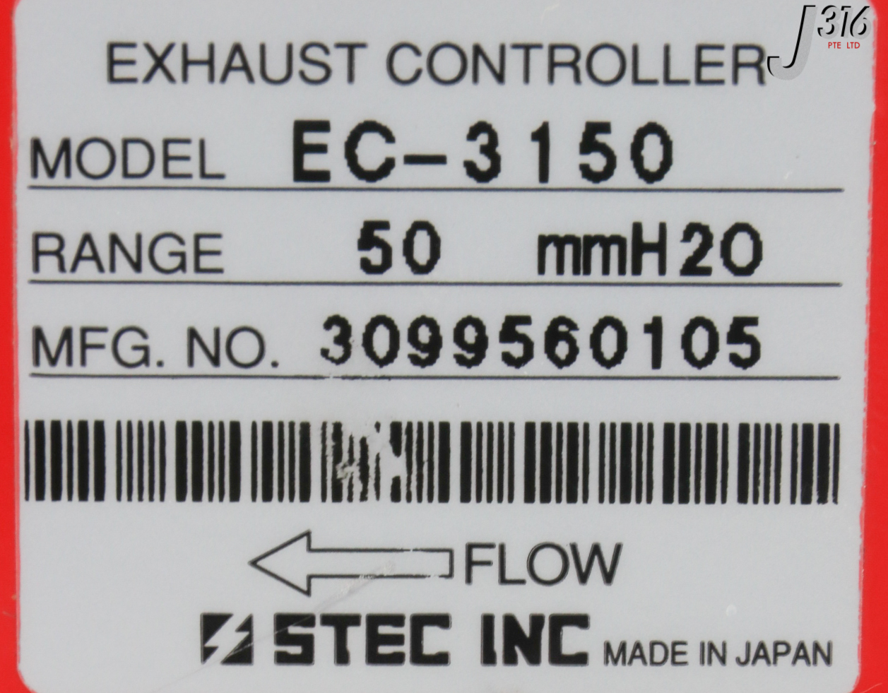28966 STEC CHAMBER EXHAUST PRESSURE CONTROLLER, EC-3000 SERIES EC